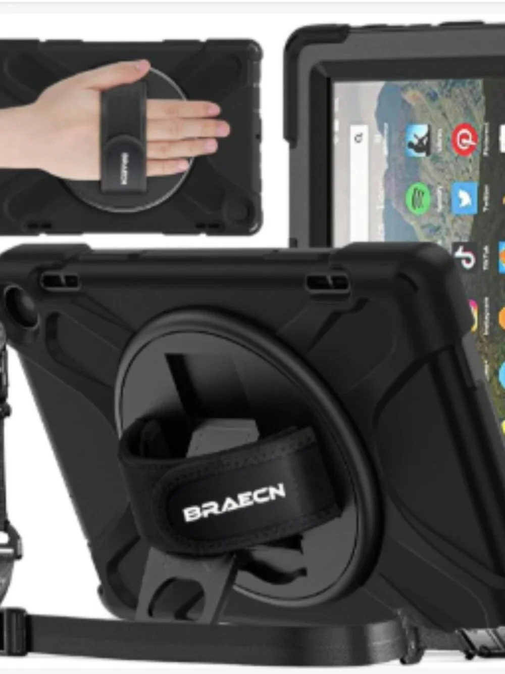 BRAECNstock for Amazon Fire HD 8 Tablet Case (12th Generation, 2024/2022) 8